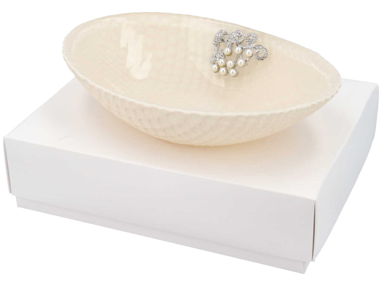 CIOTOLA OVALE CON APPLICAZIONI SABBIA