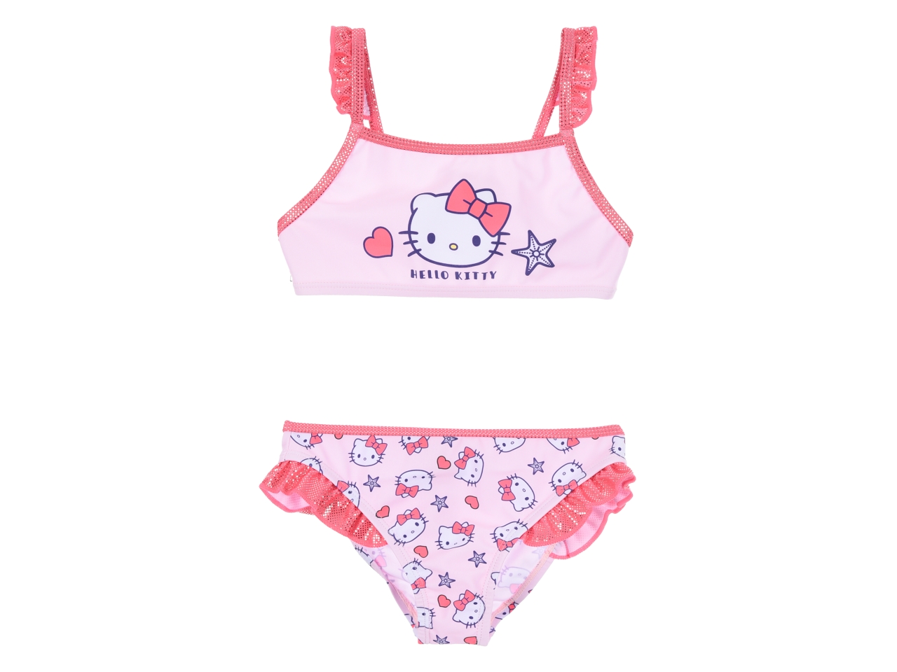 HELLO KITTY COSTUME BIKINI TG.3-8ANNI ROSA EZ18210