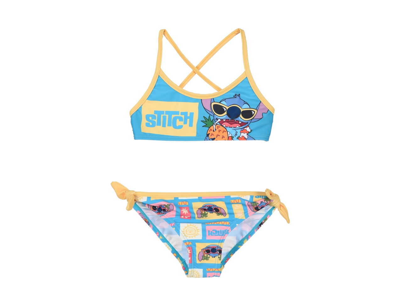 LILO E STITCH BIKINI TG.3-8ANNI GIALLO EZ18068