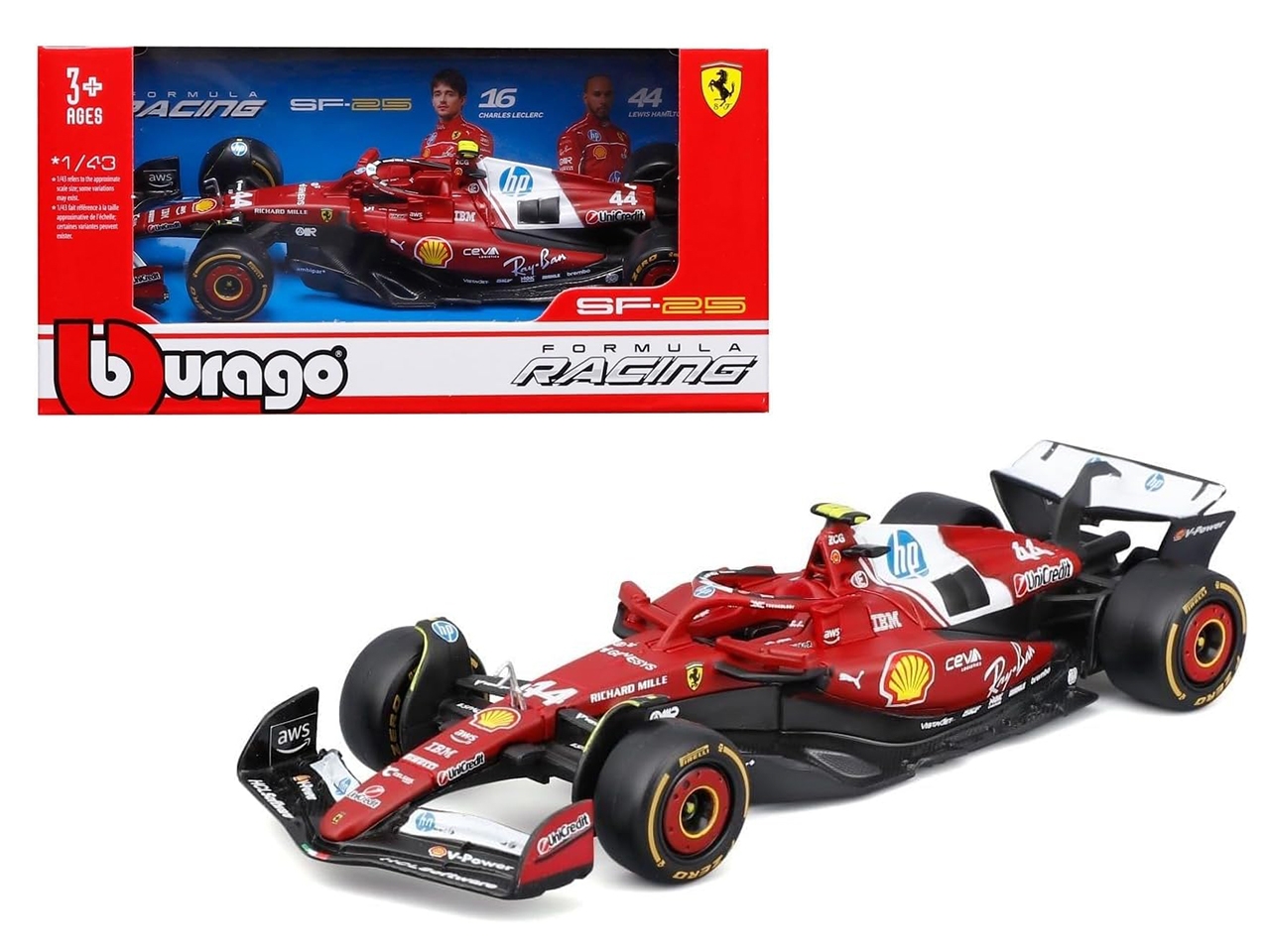 AUTO F1 FERRARI SF-25 LACLERC 1:43 18-36853L