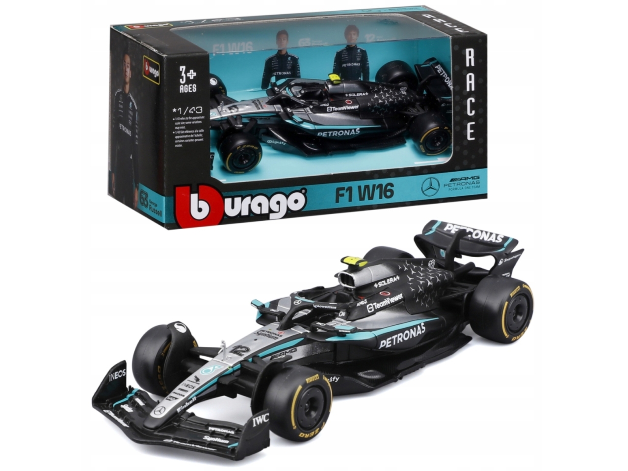 AUTO F1 MERCEDES RUSSELL 1:43 18-38176R