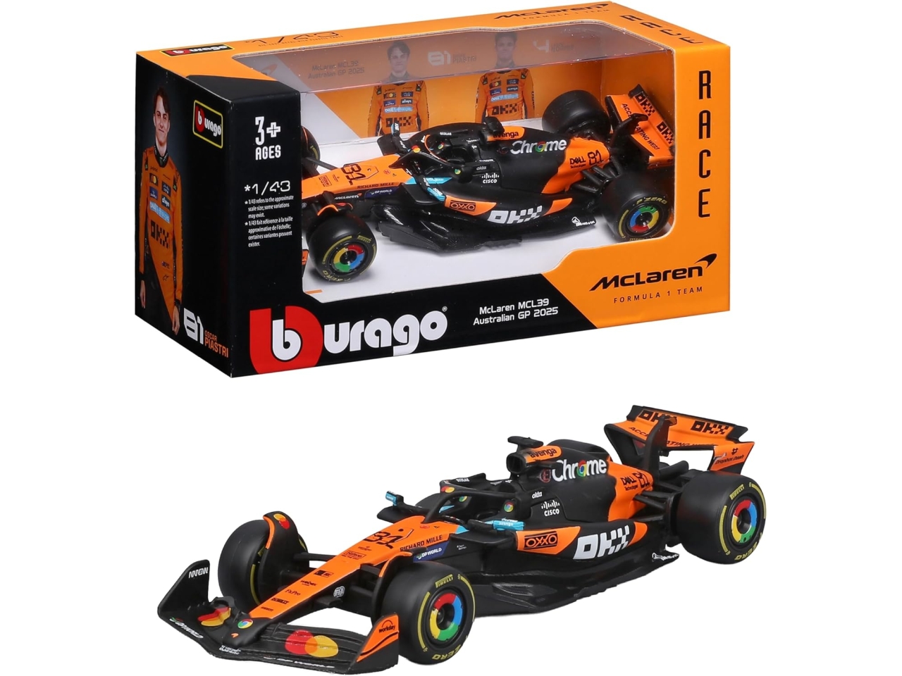AUTO F1 MCLAREN OSCAR PIASTRI 1:43 18-38177P