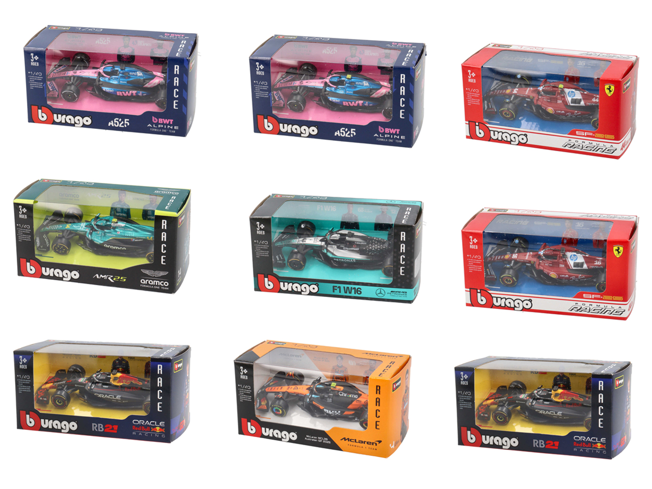 AUTO F1 LIVERIES 2025 ASSORTTI 1:43 18-02103