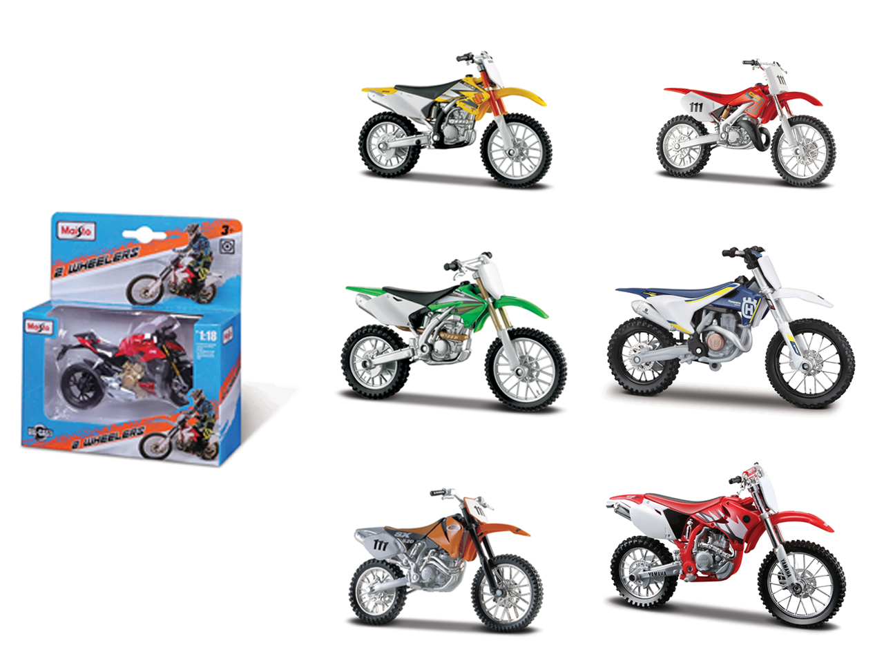 COLLEZIONE MOTO CROSS 1:18  31300_06000