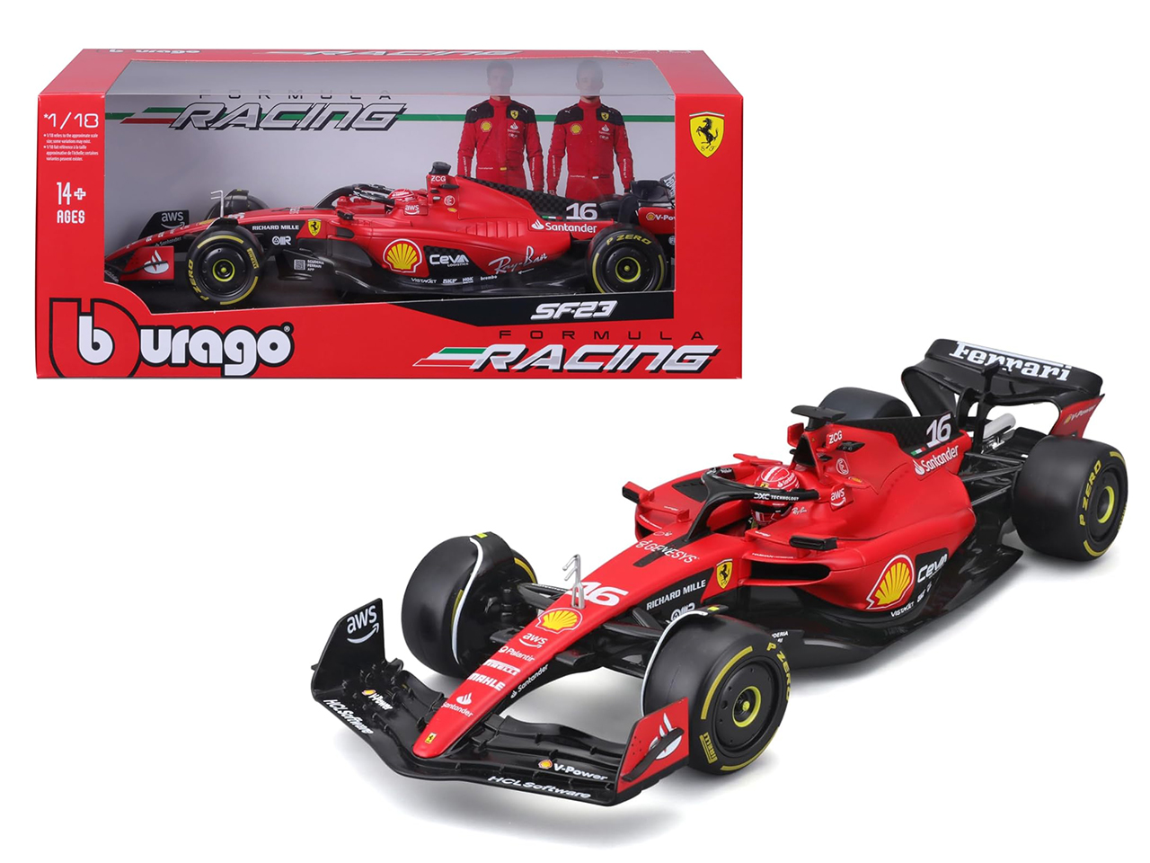AUTO F1 FERRARI LECLER 1:18 18-16812L