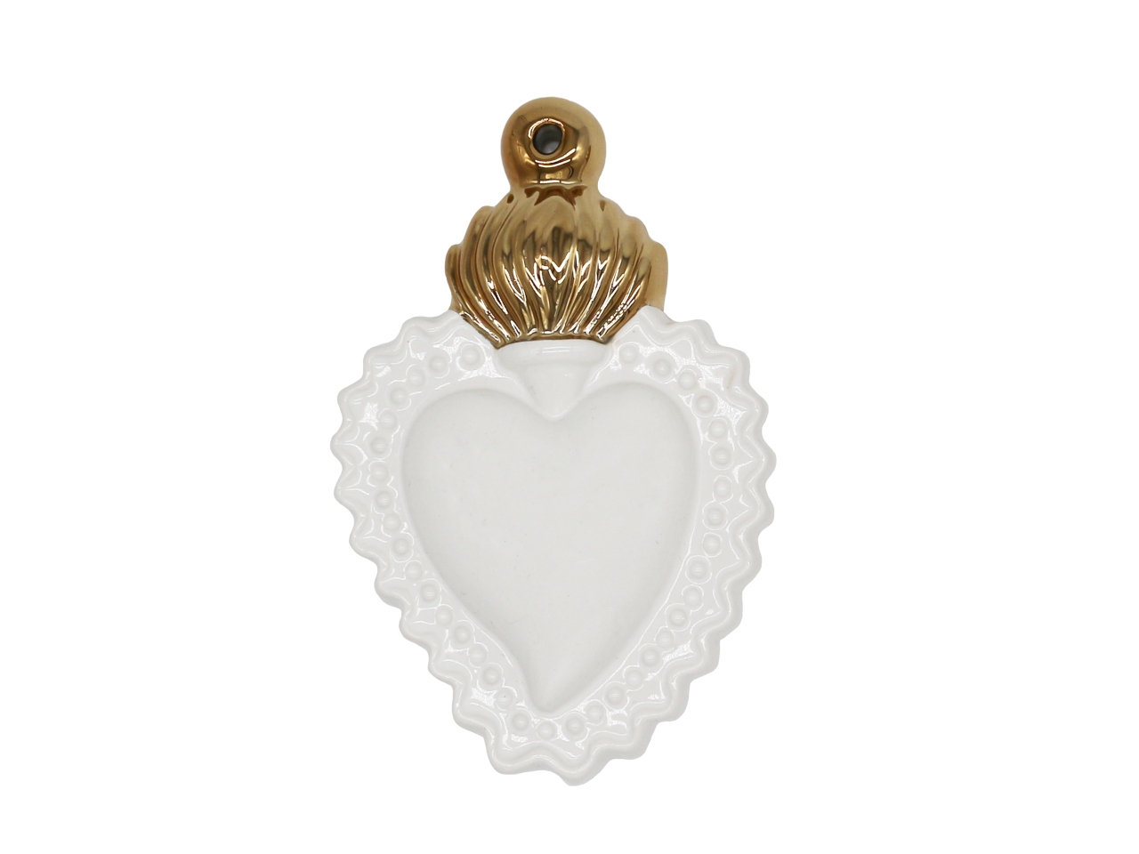 CUORE SACRO 16,3CM BIANCO SACRO1/BI