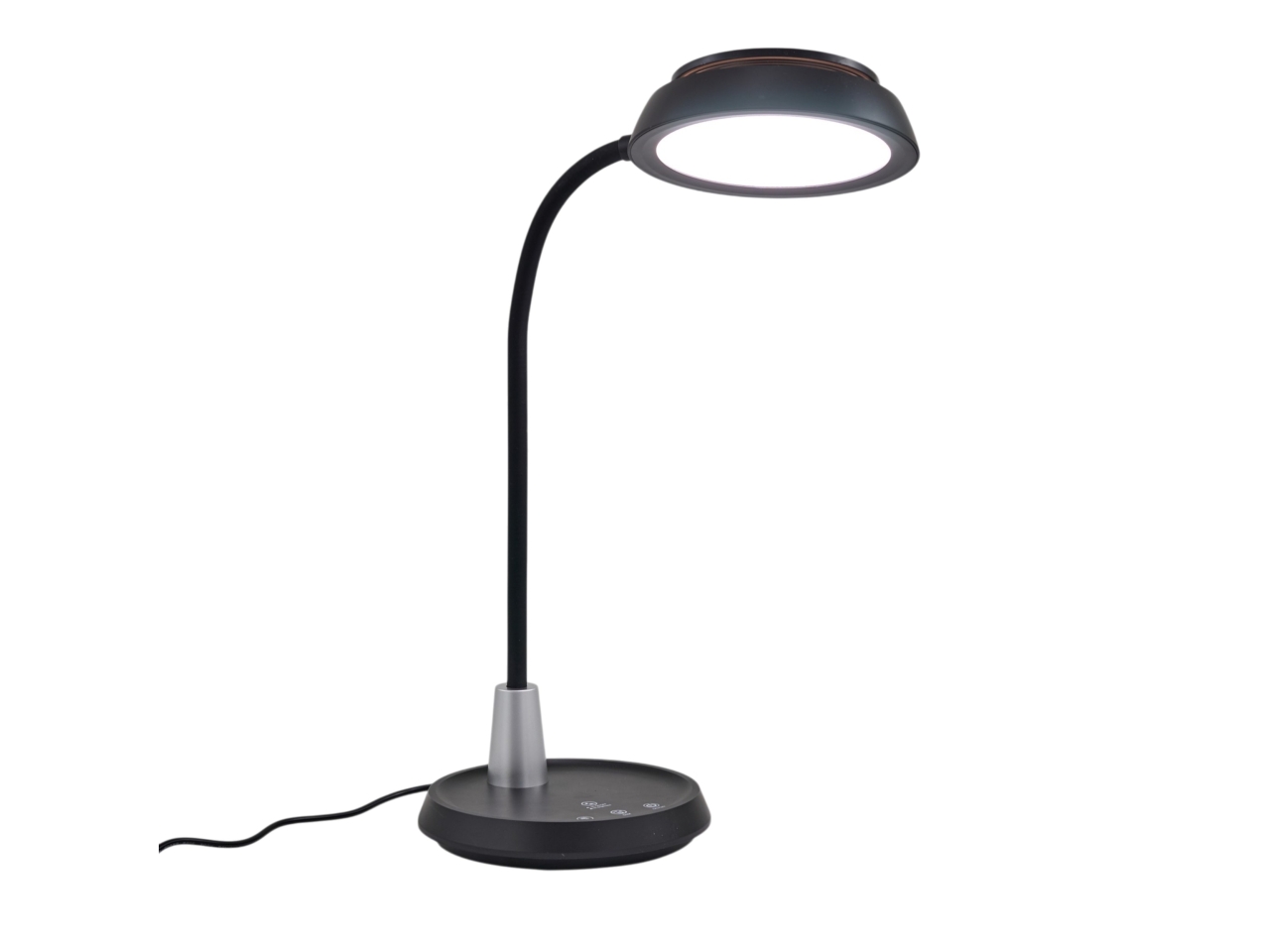 DOUBLE CIRCLE LAMPADA LED DA TAVOLO NERA 1484008