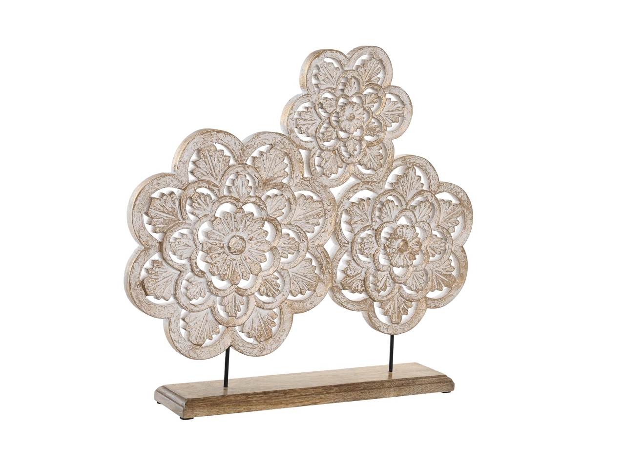 DECORAZIONE MANGO MDF 50X9X45 ORO BIANCO DH-201194