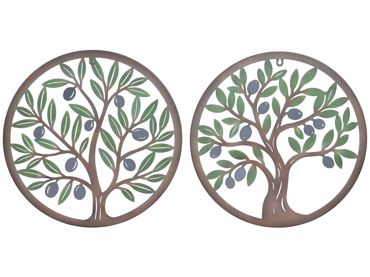 DECORAZIONI PER PARETI 40X1X40CM OLIVO 2 DP-229529