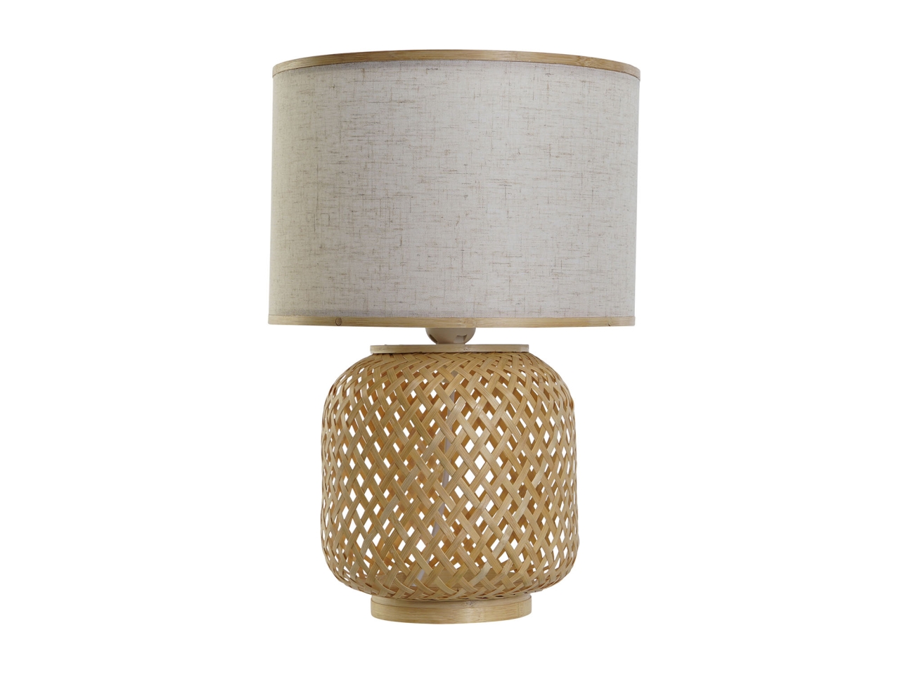 LAMPADA TAVOLO BAMBOO 26X26X39CM BIANCO LA-208423
