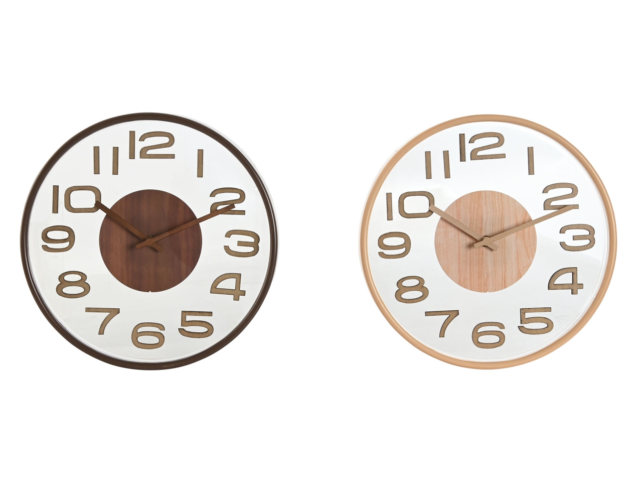 OROLOGIO PARETE 30X4,7X30 LEGNO 2 ASS. RE-218812