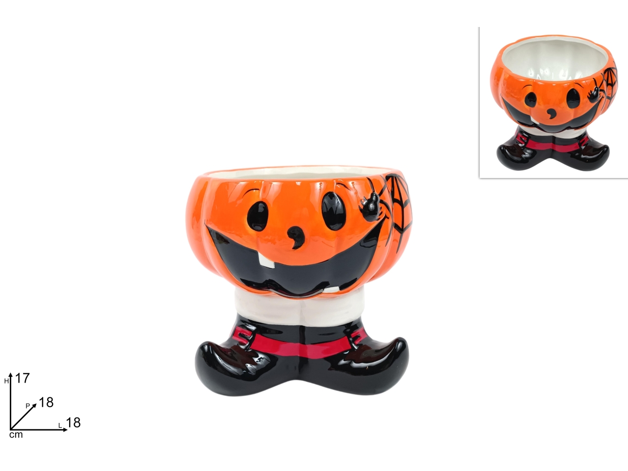 VASO ZUCCA CERAMICA 17CM XHW24003081