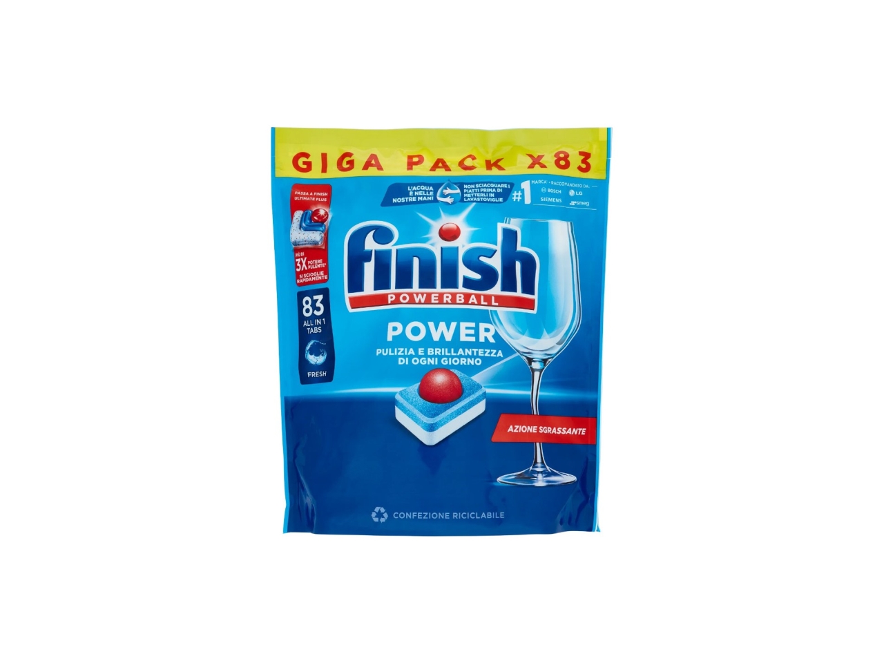 FINISH POWERBALL POWER 83 CAPS FRESH RT14044 $