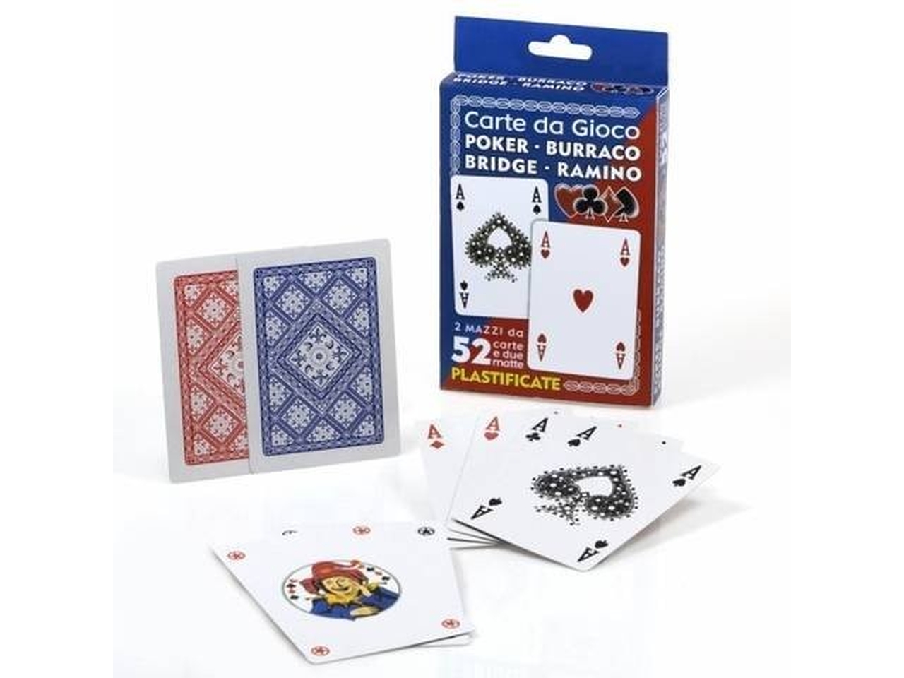 CARTE DA POKER BLU E ROSSE 00060545 CARTE DA POKER BLU E ROSSE 00060545