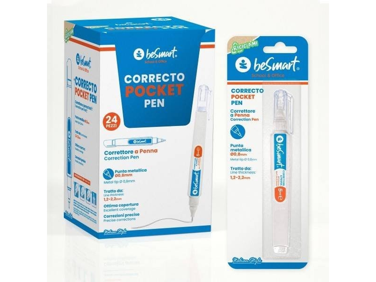 BE SMART CORRETTORE A PENNA 6ML 01030035 BE SMART CORRETTORE A PENNA 6ML 01030035