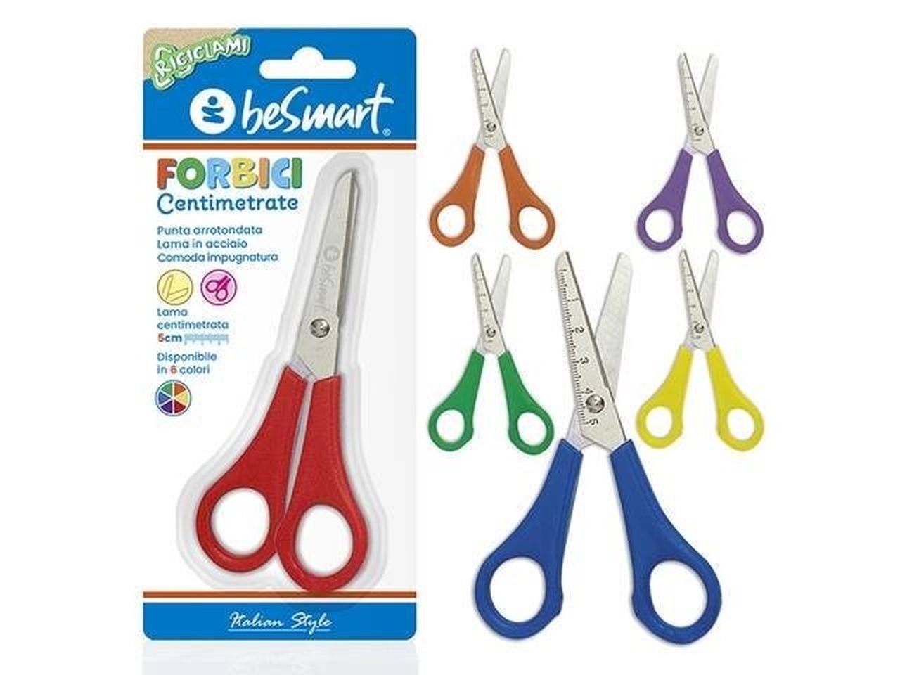 BE SMART FORBICI CENTRIMETRATE 6COL.ASS. 01040031