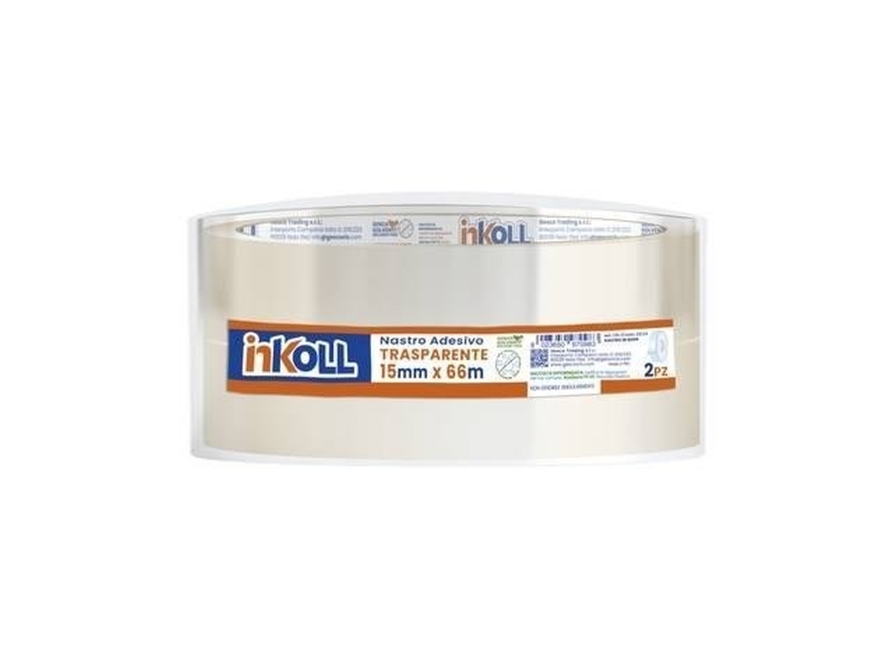 INKOLL NASTRO ADESIVO 2PZ 15X66MM 01350013