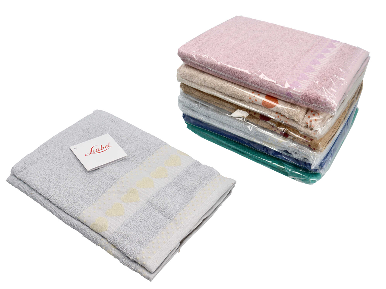 SET ASCIUGAMANO 1+1 LIABEL