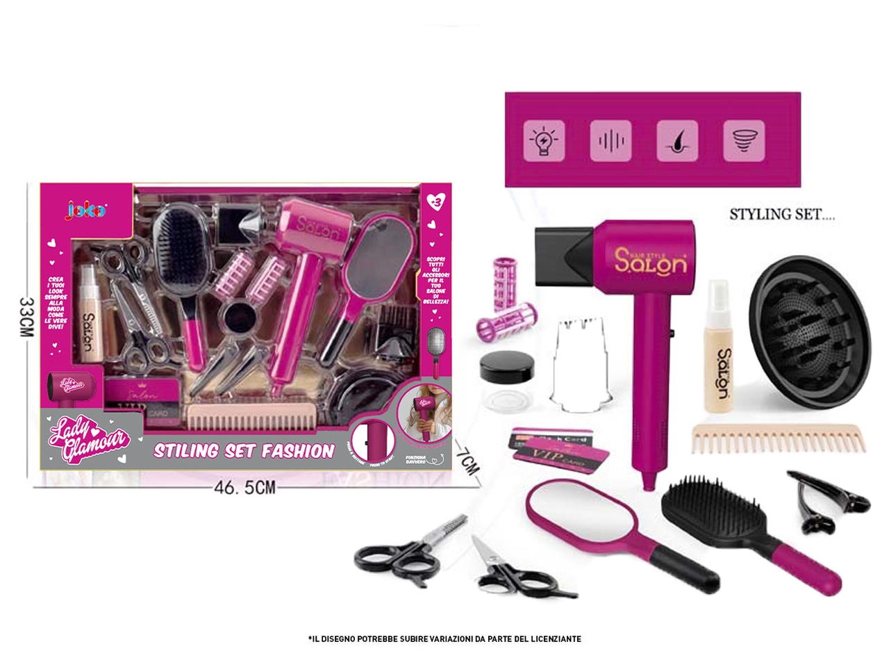 ACCERORI PER CAPELLI MAXI SET TOY1148