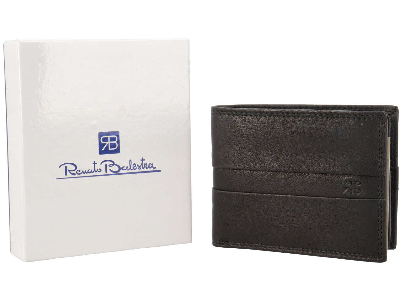 PORTAFOGLI UOMO PELLE NERO 1568/LOGO4 NE