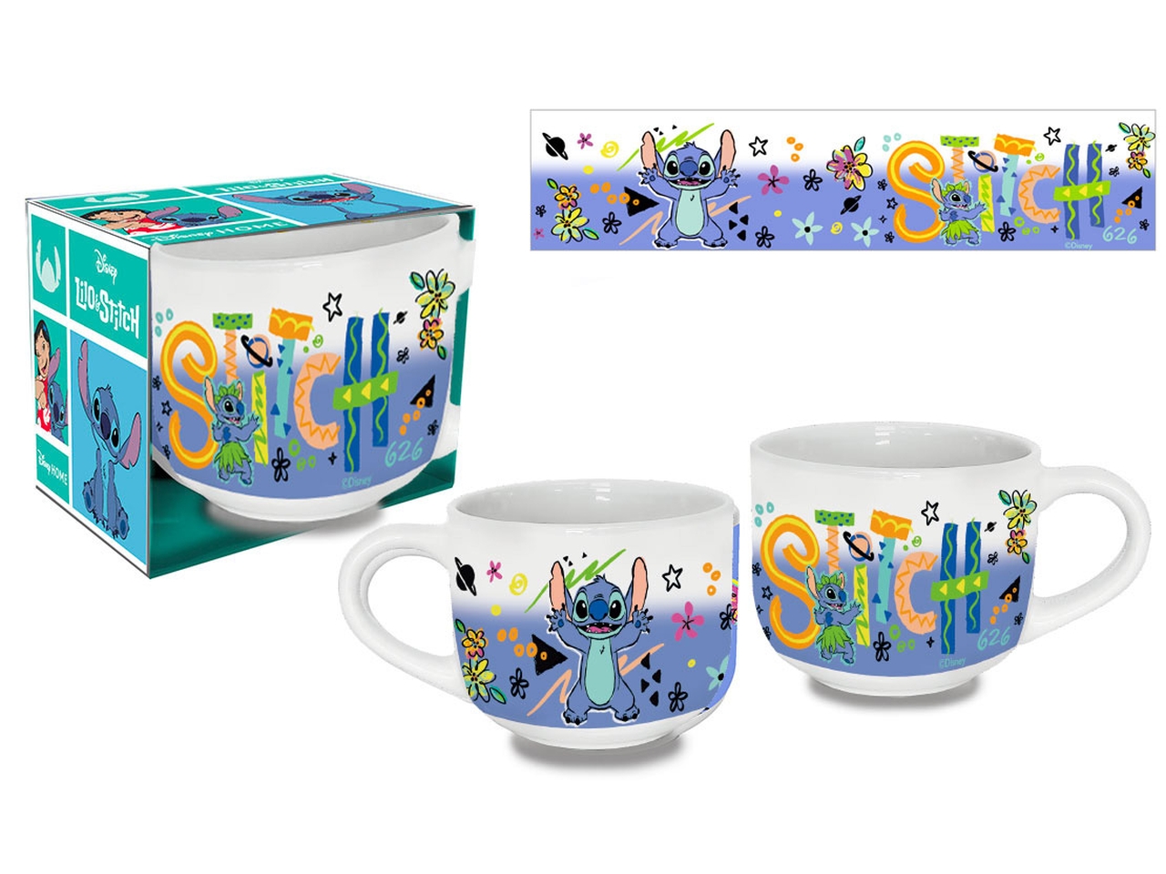 TAZZA JUMBO STITCH MULTICOLOR D14214 MC