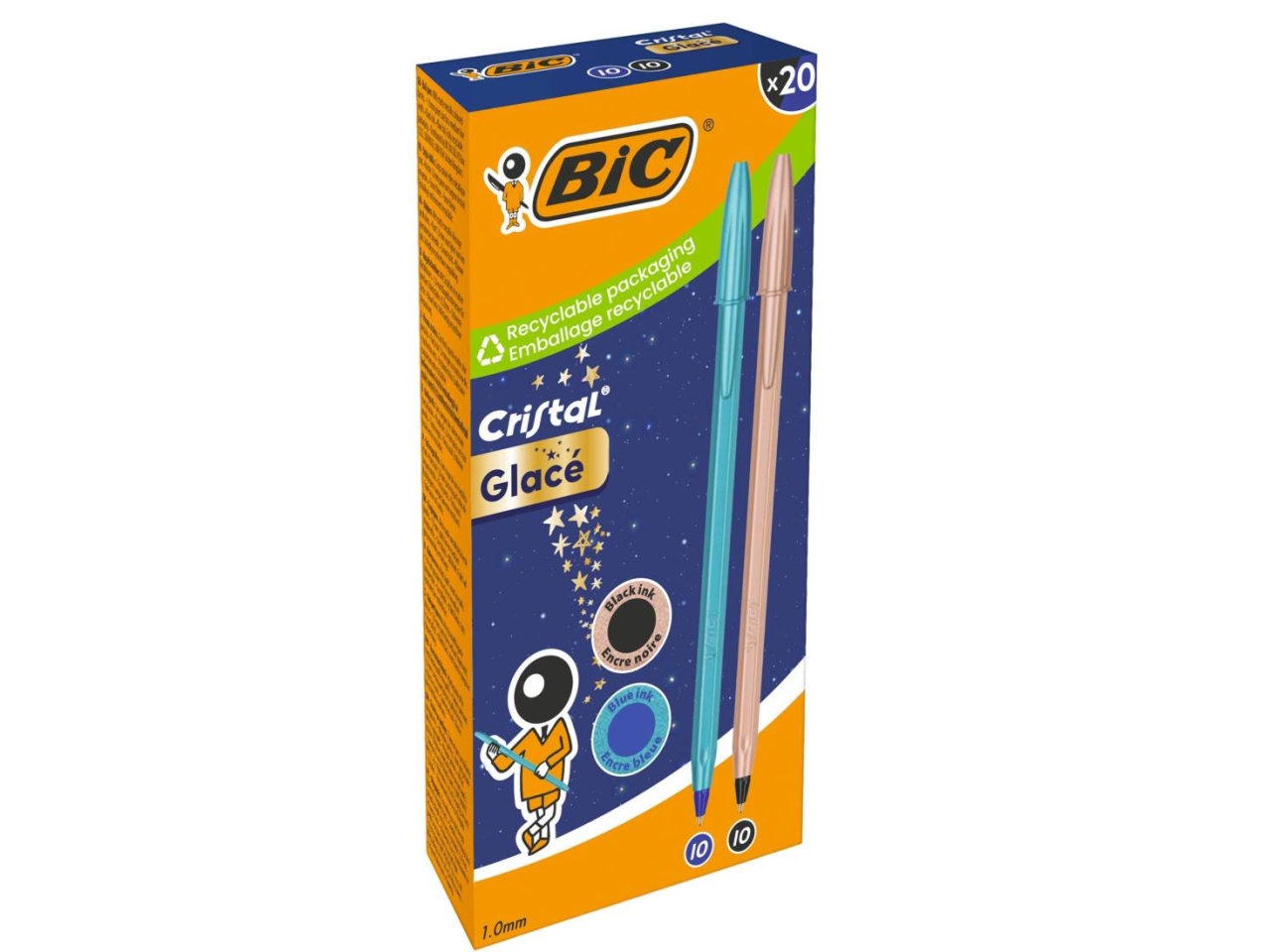 PENNA BIC CRISTAL GLACE 20PZ ASS.302535