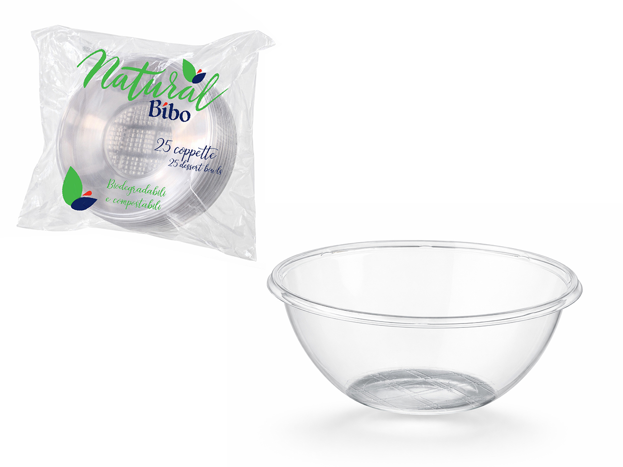 COPPETTA DESSERT PLA 25PZ TRASP.350ML 5538900
