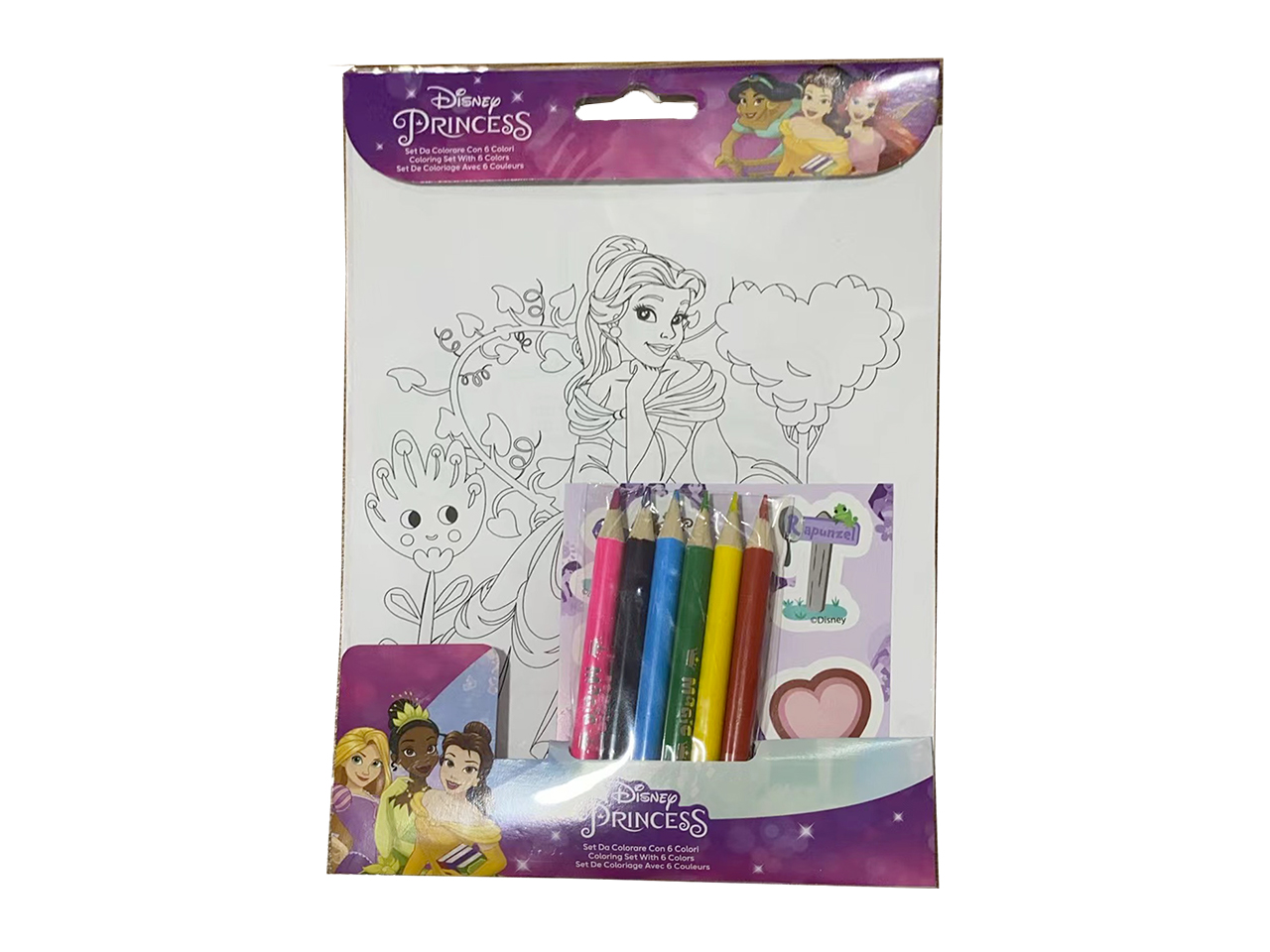 PRINCIPESSE SET DA COLORARE 23X14CM C/6COL. PR1121