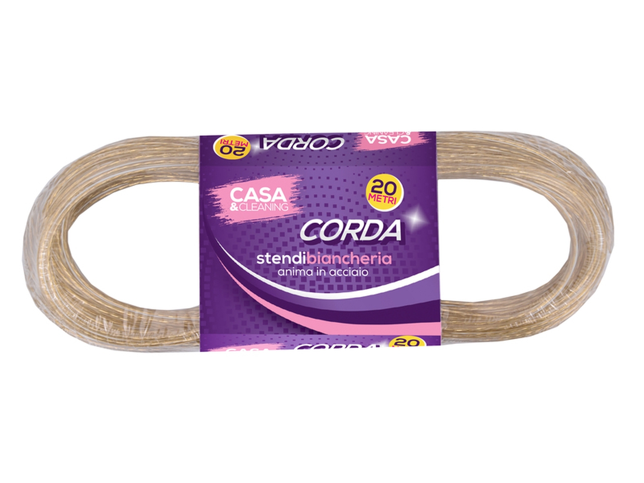 CORDA STENDIBIANCHERIA 20MT C/ANIMA ACCIAIO 175373 CORDA STENDIBIANCHERIA 20MT C/ANIMA ACCIAIO 175373