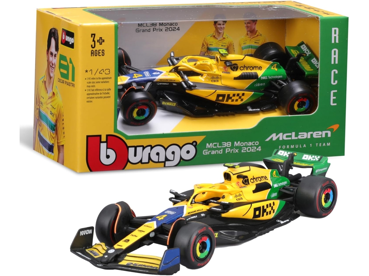 AUTO MECLAREN MCL38 SENNA LIVERY 1:43 18-38214S