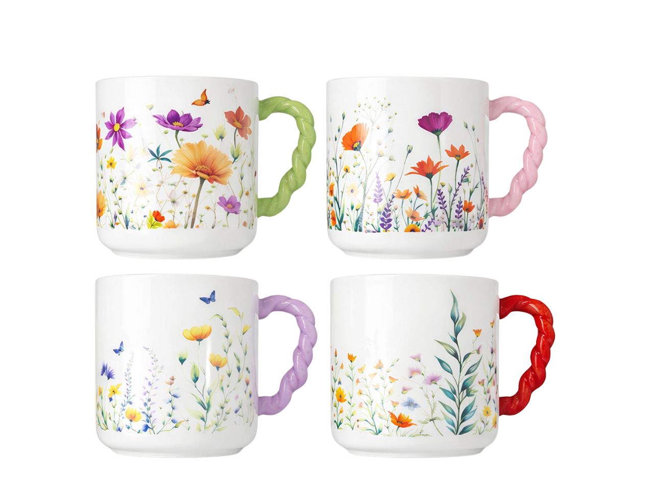 TAZZA MUG 40CL PORCELLANA ASS. 1475