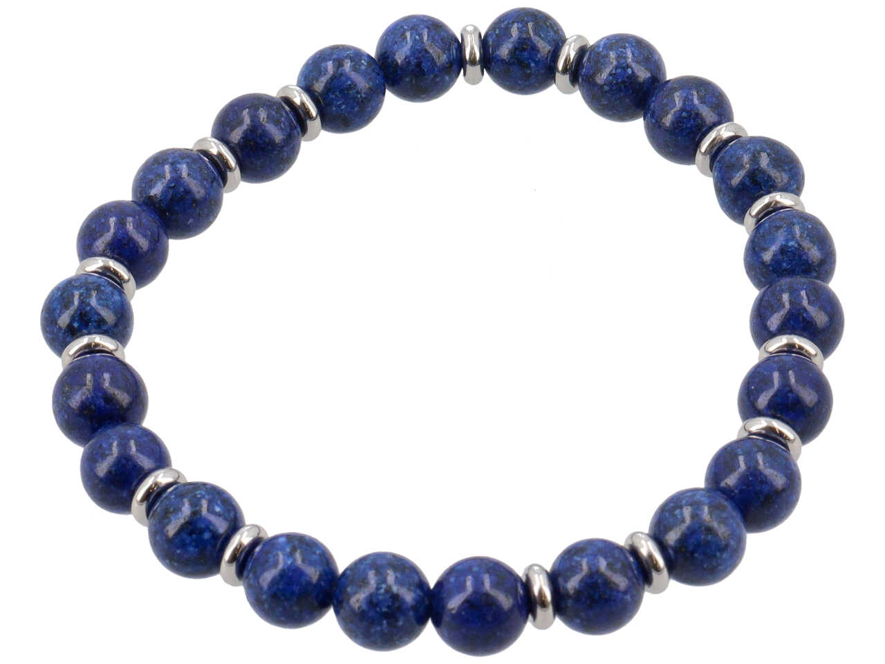 BRACCIALE ELASTICO SFERE BLU