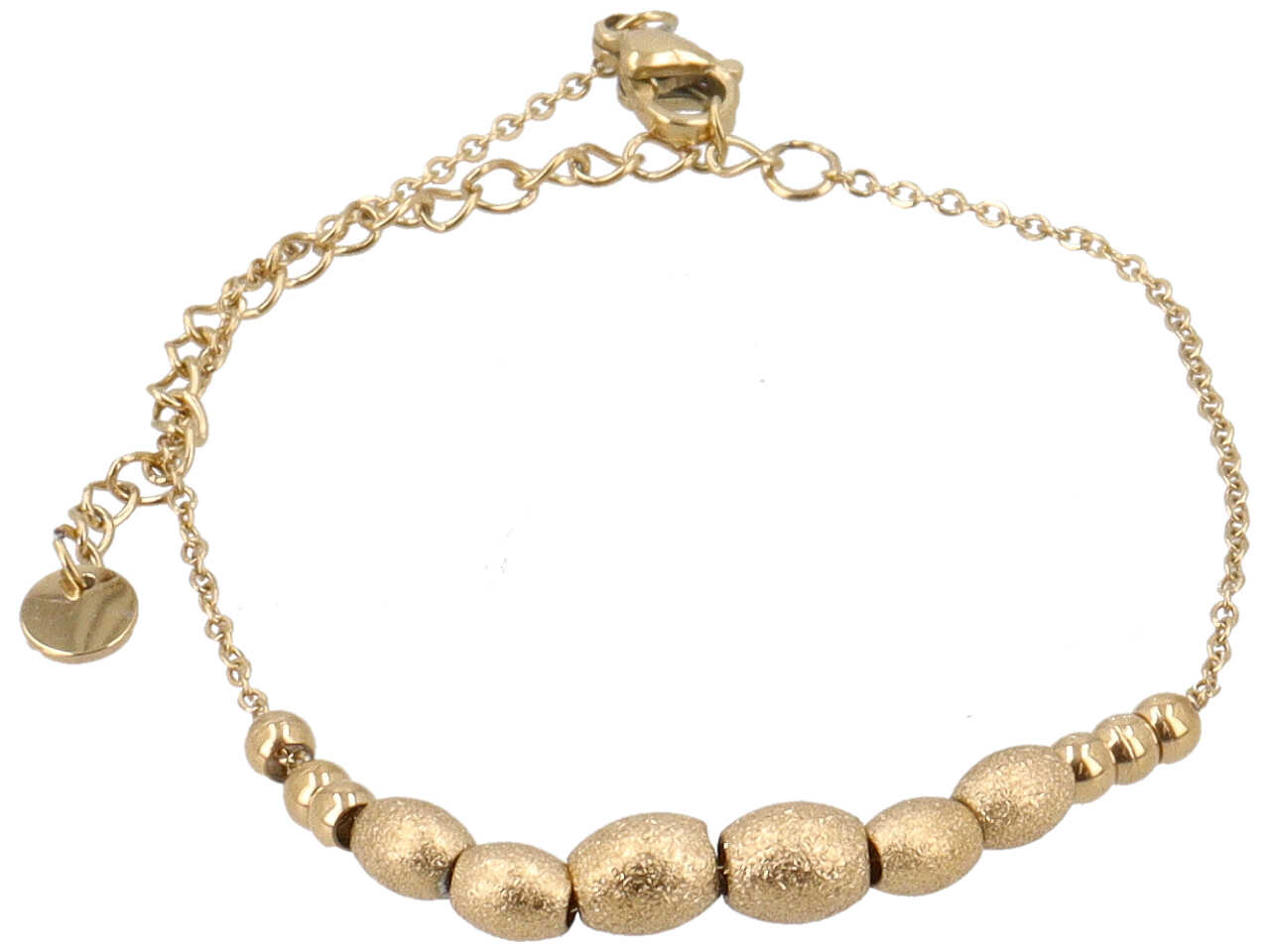BRACCIALE CON TOPO E PEPITE ORO