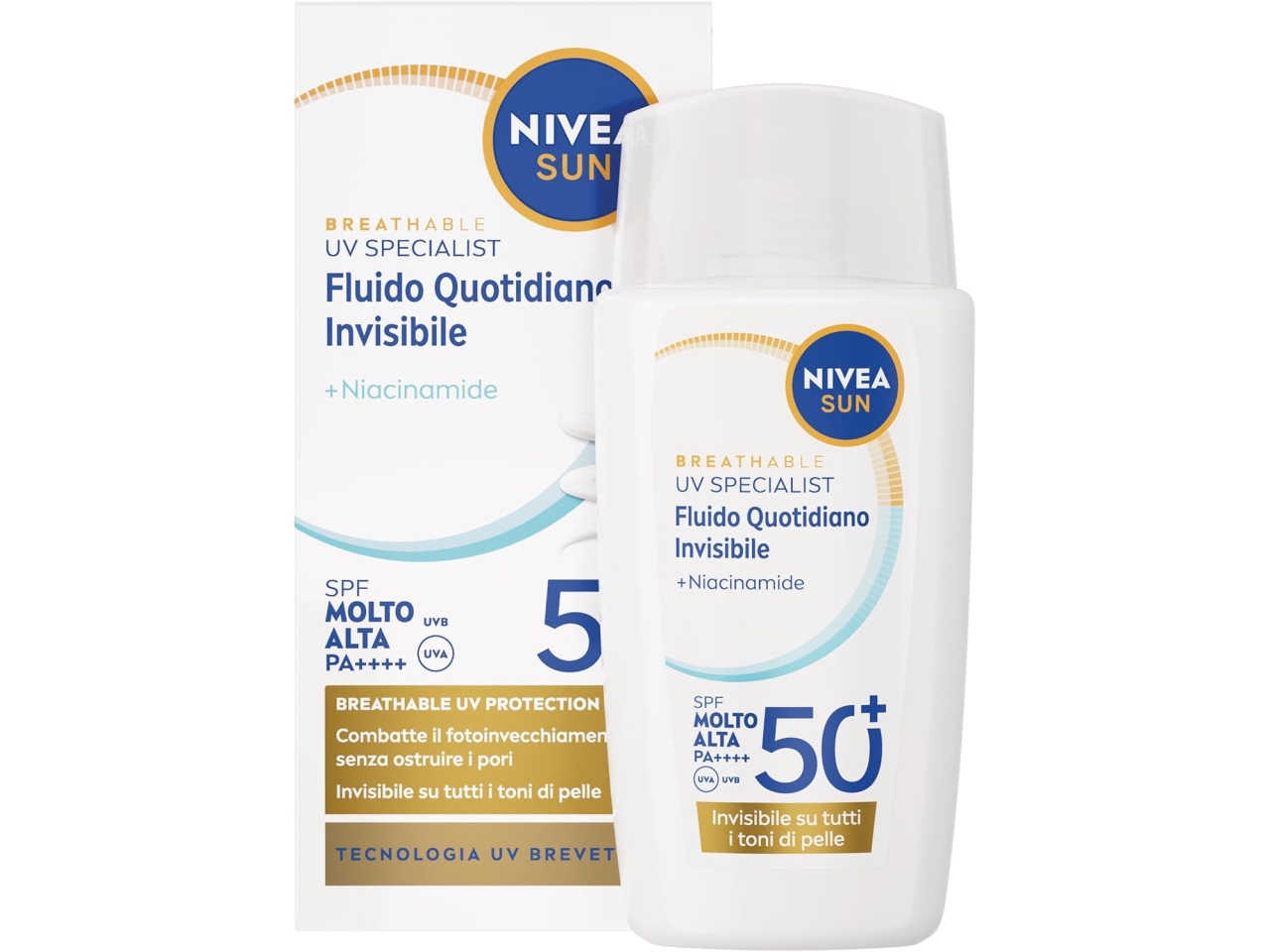 NIVEA SUN VISO FLUIDO QUOTIDIANO INVIS.SPF50+ 40ML
