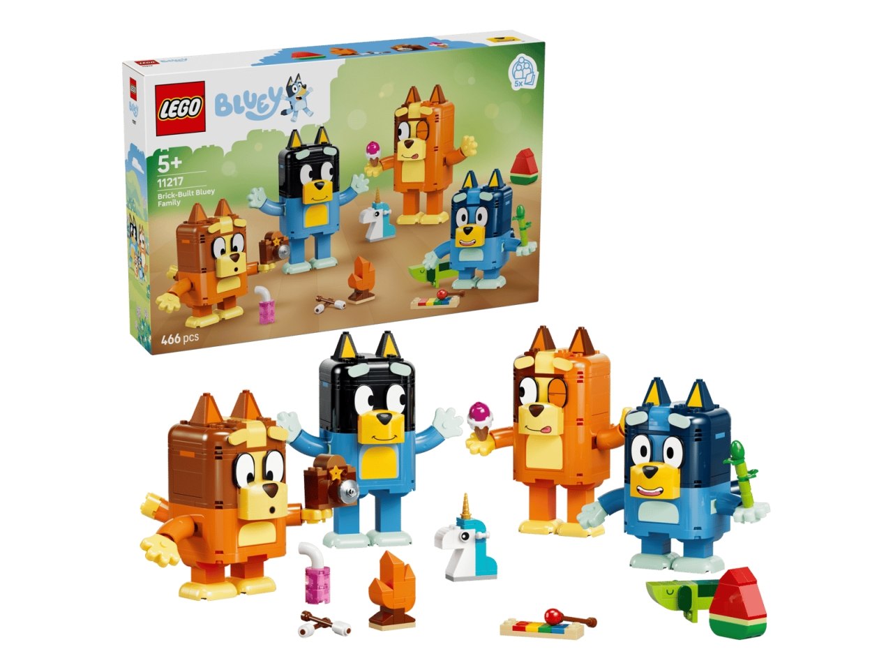 LEGO BLUEY FAMIGLIA BLUEY IN MATTONCINI 11217 LEGO BLUEY FAMIGLIA BLUEY IN MATTONCINI 11217