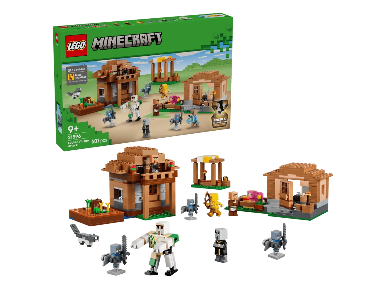 LEGO MINECRAFT ATTACCO VILLAGGIO EVOCATORE 21596