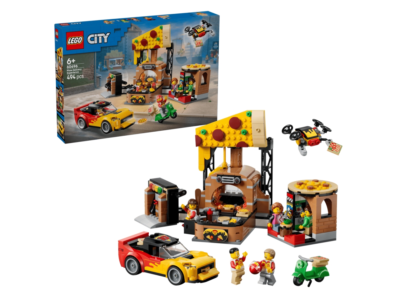LEGO MY CITY CENTRO DI CONSEGNA PIZZE 60496 LEGO MY CITY CENTRO DI CONSEGNA PIZZE 60496