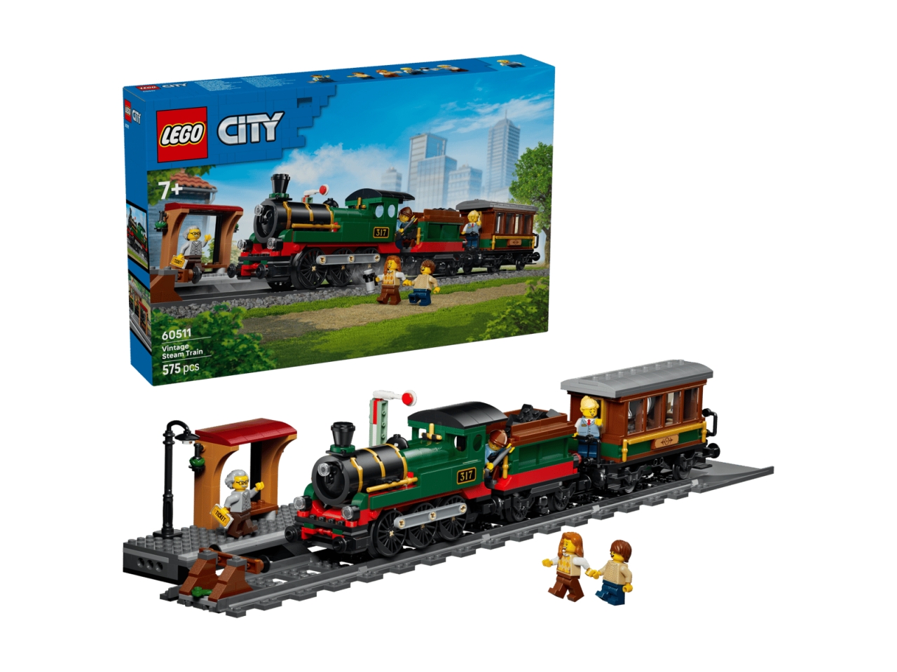 LEGO CITY TRAINS TRENO A VAPORE VINTAGE 60511 LEGO CITY TRAINS TRENO A VAPORE VINTAGE 60511