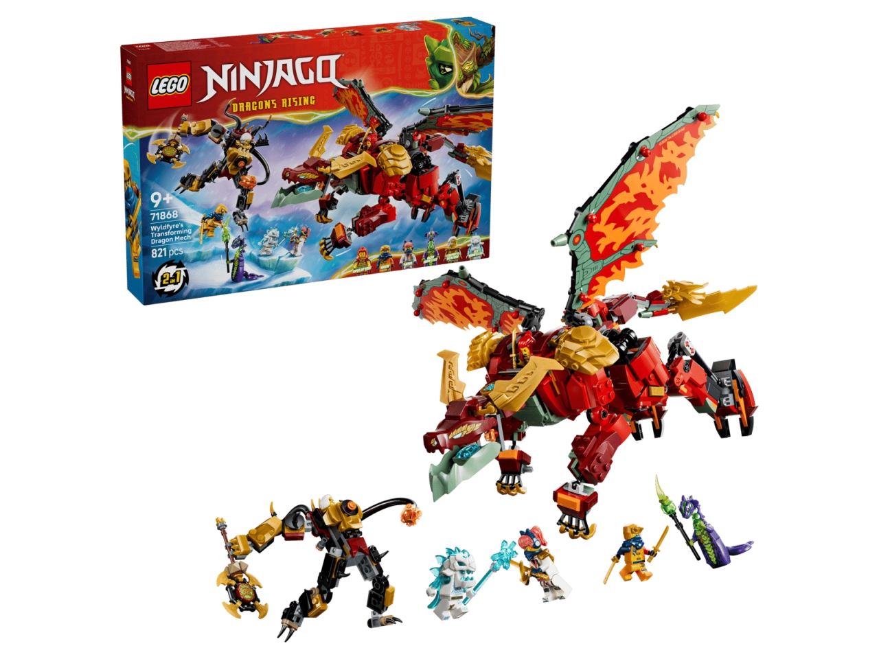 LEGO NINJAGO MECH DRAGO MUTAFORMA WYLDFYRE 71868