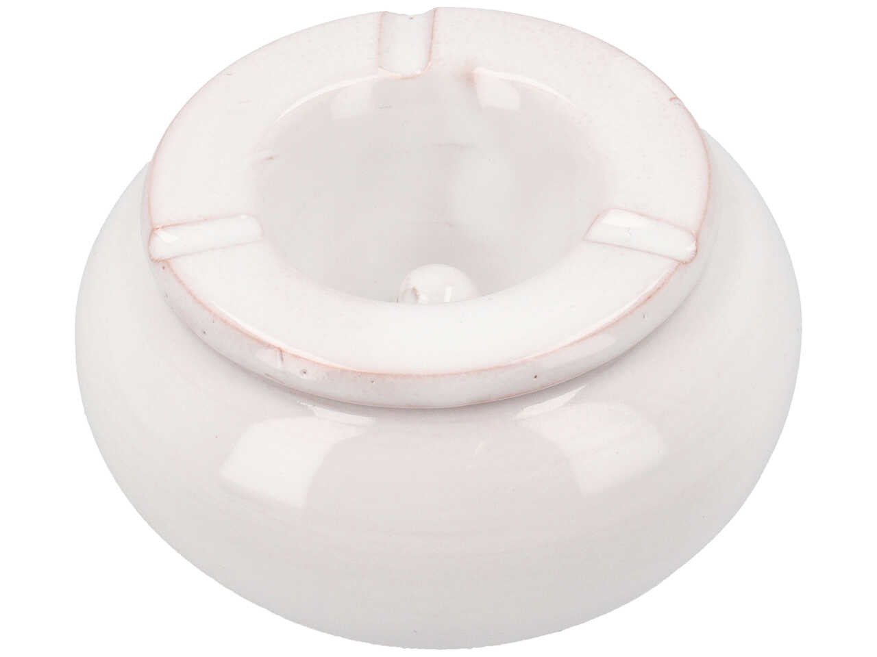 POSACENERE BIANCO ARTIGIANALE P. D.7CM