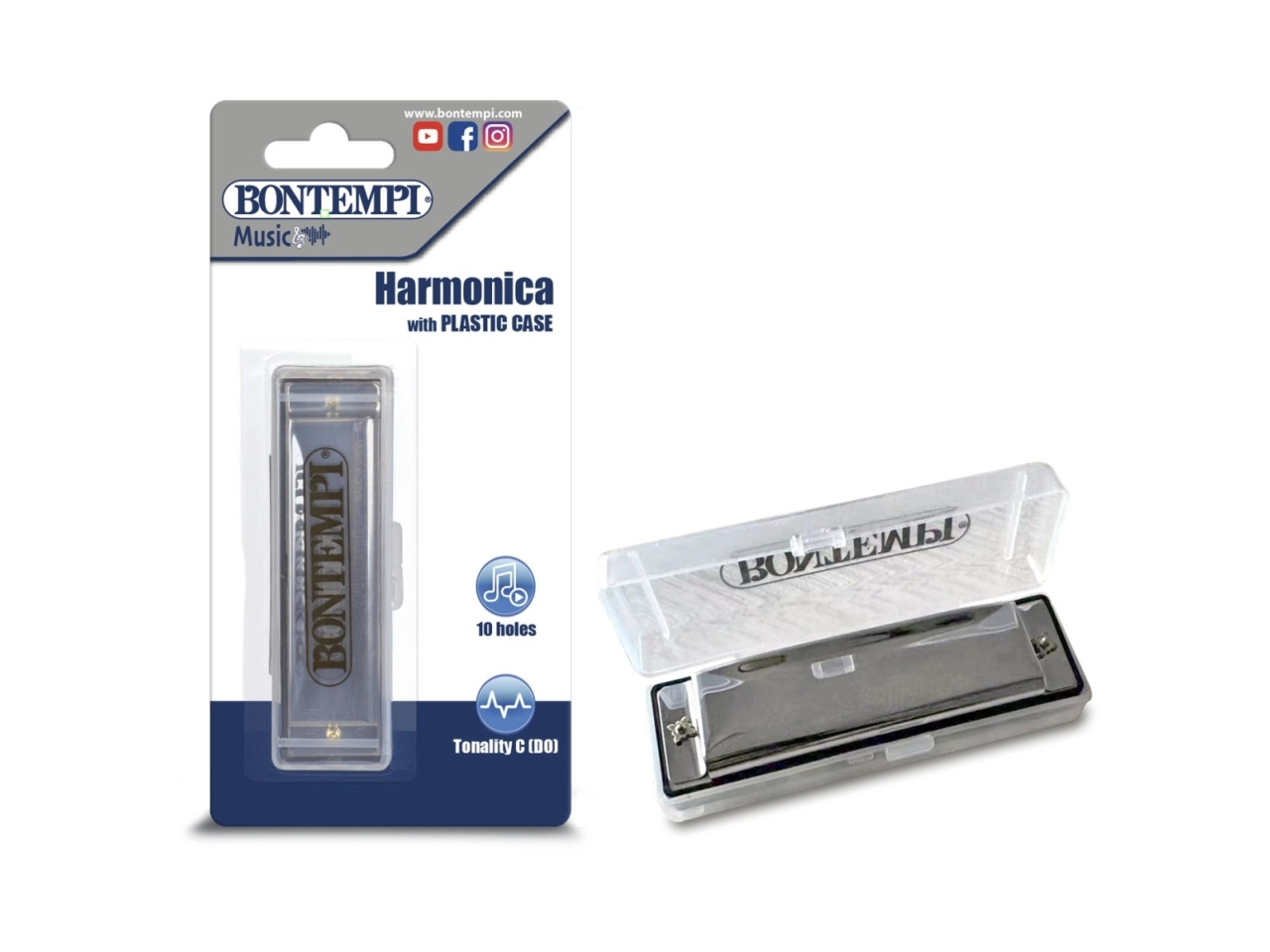 ARMONICA C/ANCE METALLO CUSTODIAPLASTICA 30 1021