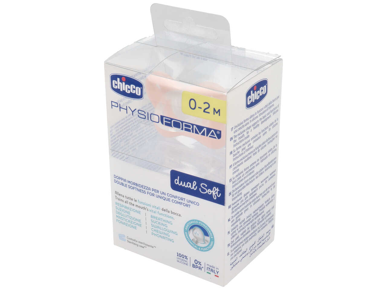 CHICCO GOMMOTTO DUAL SOFT 0-2M ROSA 00074801130000
