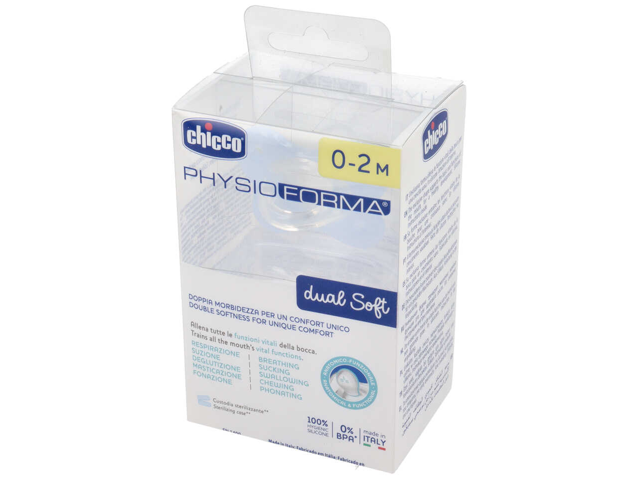 CHICCO GOMMOTTO DUAL SOFT0-2M AZZUR.00074801140000