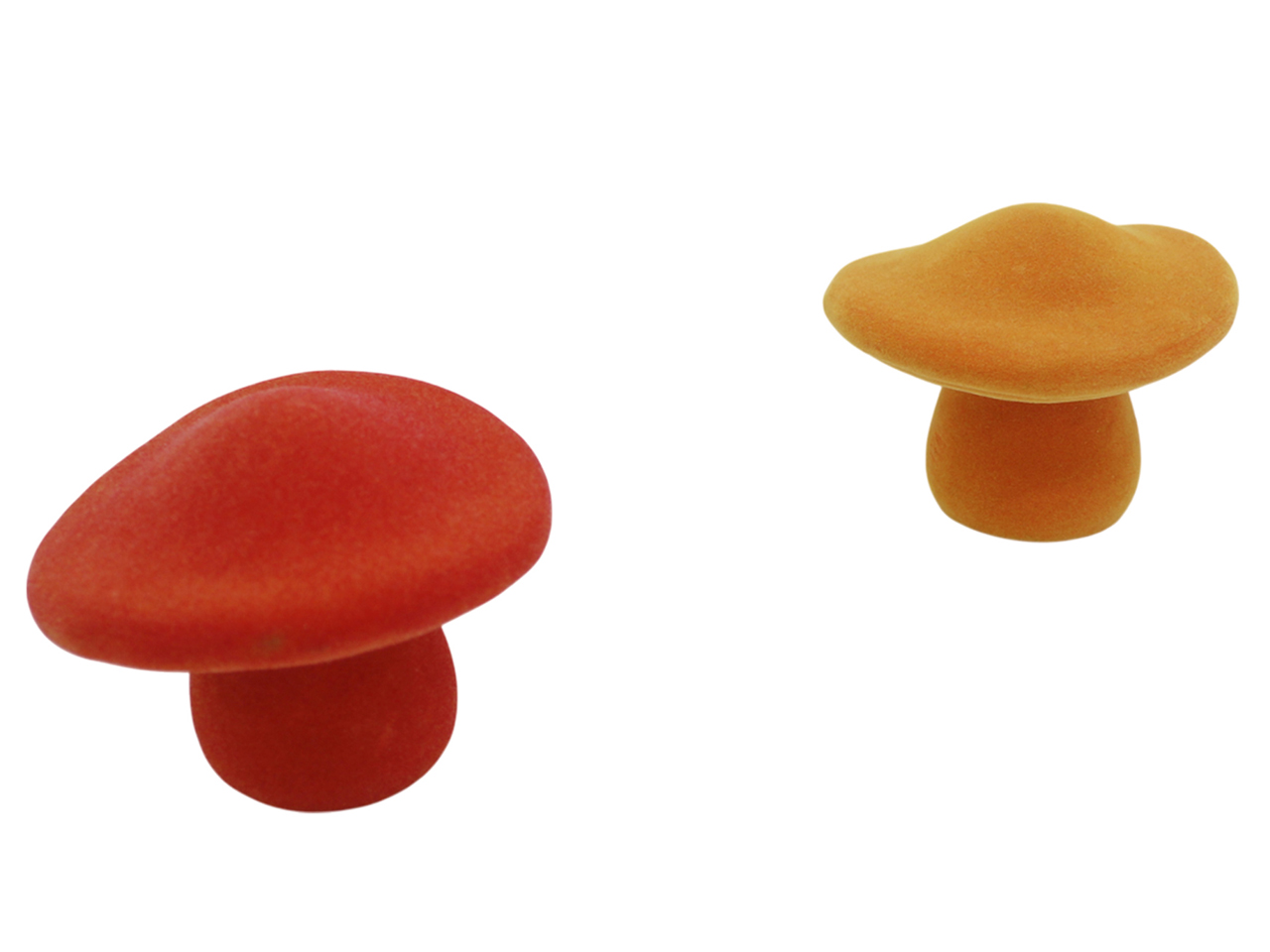 FUNGO TERRACOTTA FLOCCATO 9X10X8CM COL.ASS.