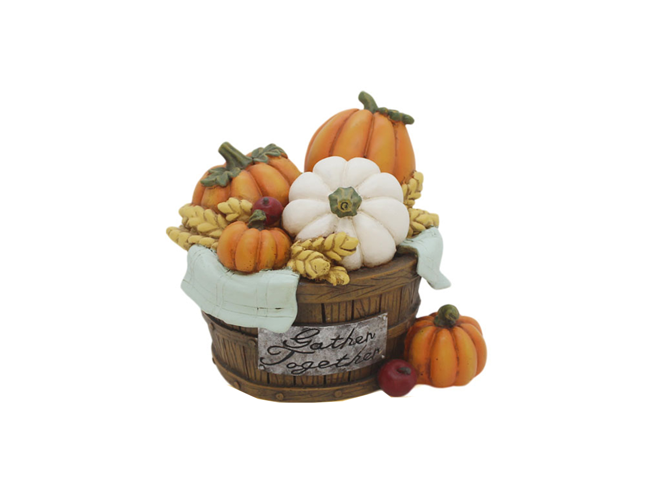 ZUCCHE IN RESINA 15X12X13CM