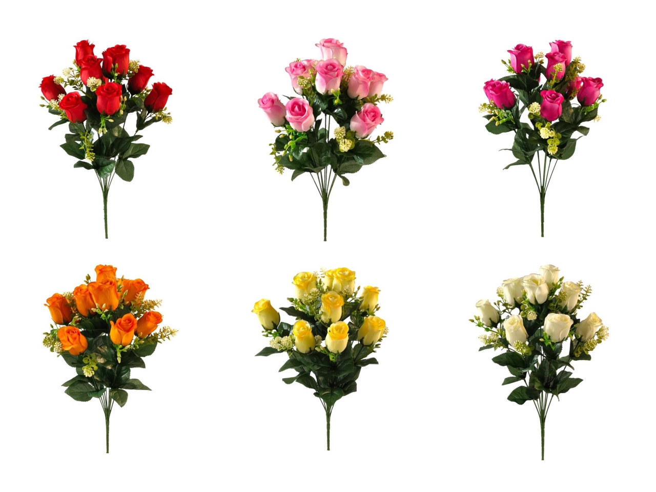 MAZZO BOCCIOLO DI ROSA 10RAMI COL.ASS. DS004062 33