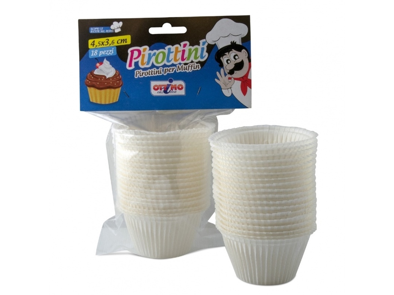 OTTIMO PIROTTINI CARTA FORNO 49X38CM SET 18PZ 506