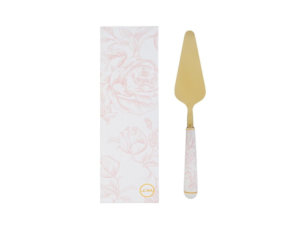 PALETTA TORTA DECORA. ROSA 25CM CON ASTUCCIO 58260