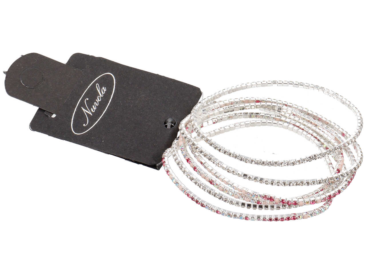 SET BRACCIALI ELASTICI CRYSTAL/TONAL FUXIA FYB6TF
