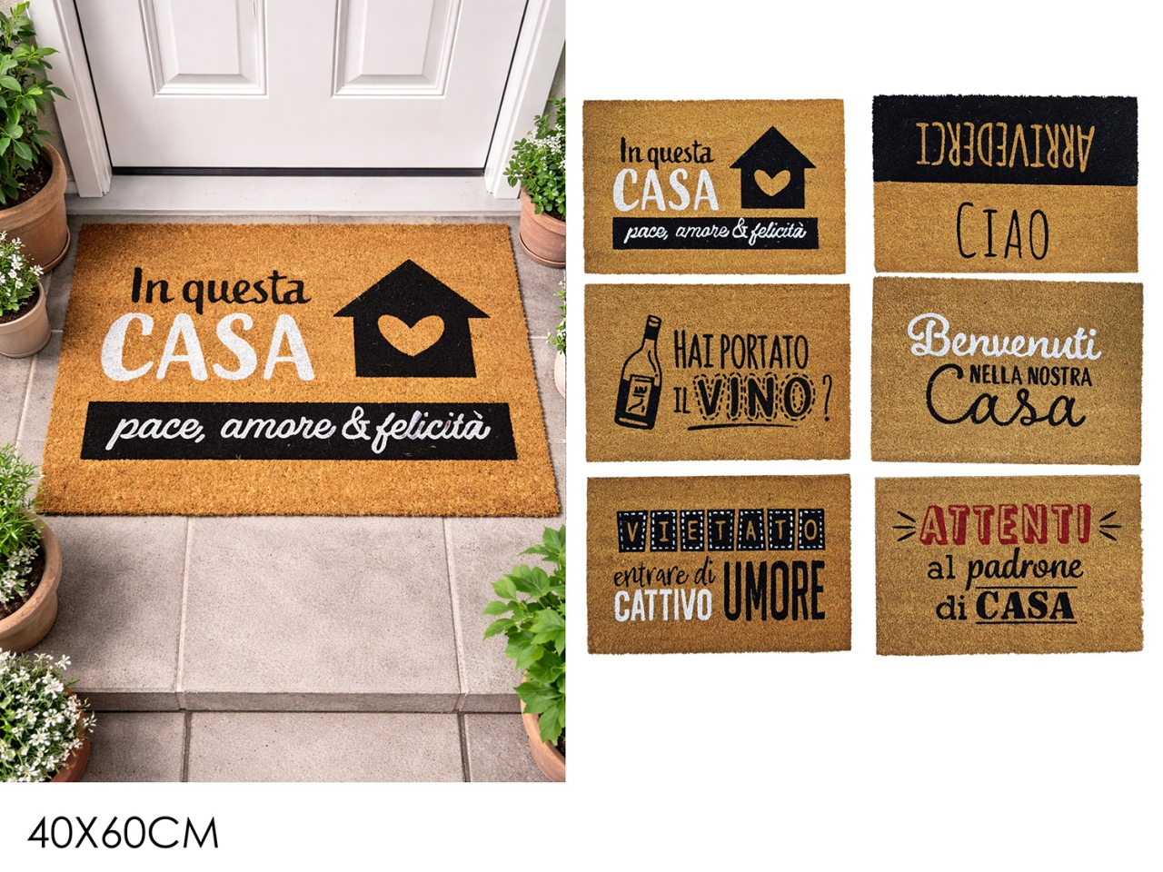 TAPPETO DECORATO 40X60CM 6ASS. 840529 TAPPETO DECORATO 40X60CM 6ASS. 840529